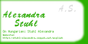 alexandra stuhl business card